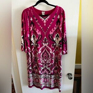 Hot pink (Chico's dress Size 2,)size 14